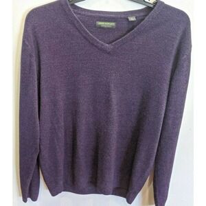 Unisex Pullover XL Sweater V Neck Purple SOFT John Bartlett Consensus